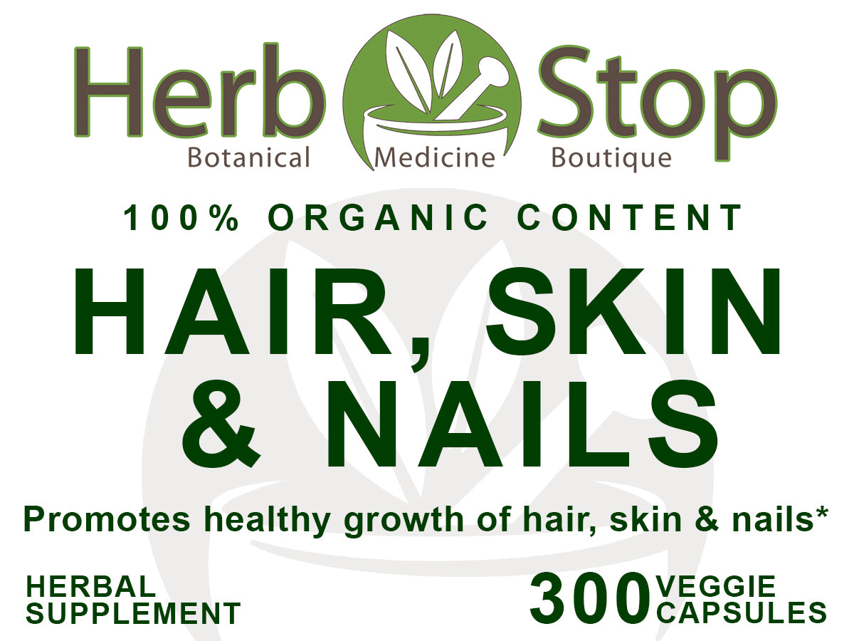 Hair, Skin & Nails Capsules Label - Front