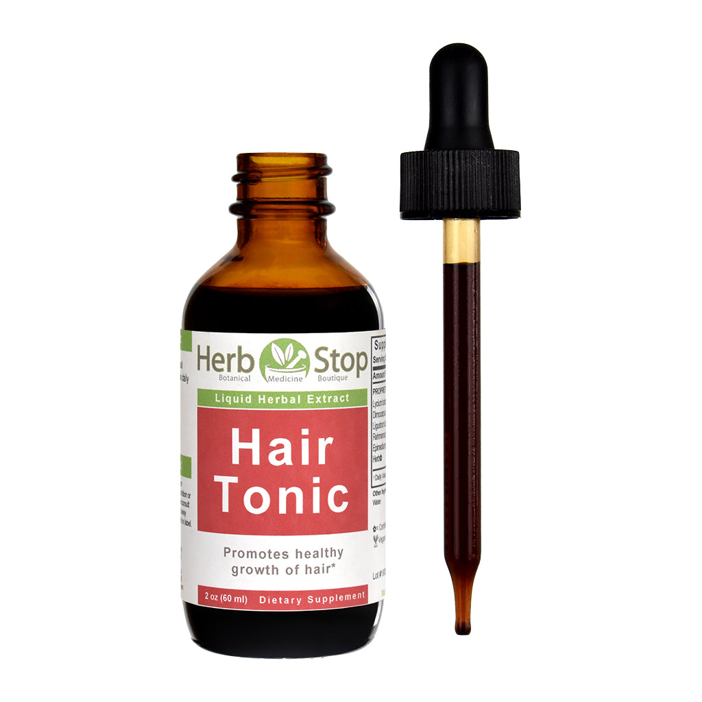 Hair Tonic Liquid Extract 2 oz - Open with Dropper