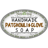 Handmade Patchouli & Clove Soap Label - Front