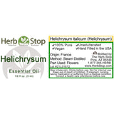 Helichrysum Essential Oil Label
