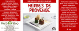 Organic Herbes de Provence Label