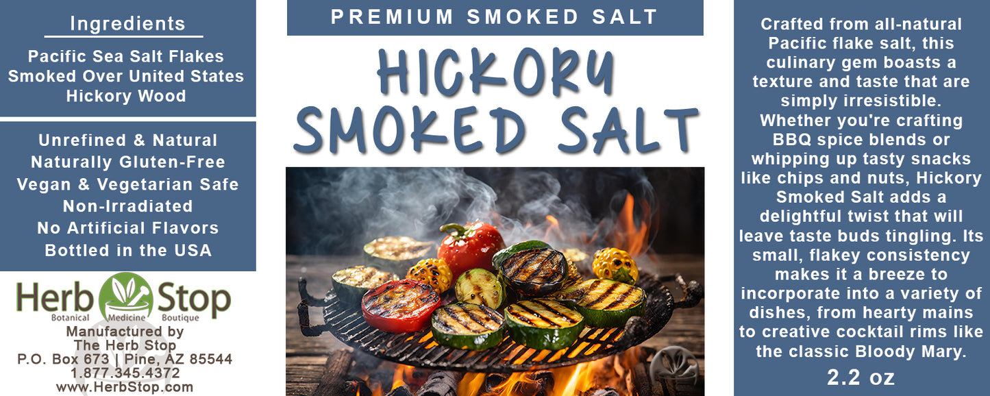 Hickory Smoked Salt Label
