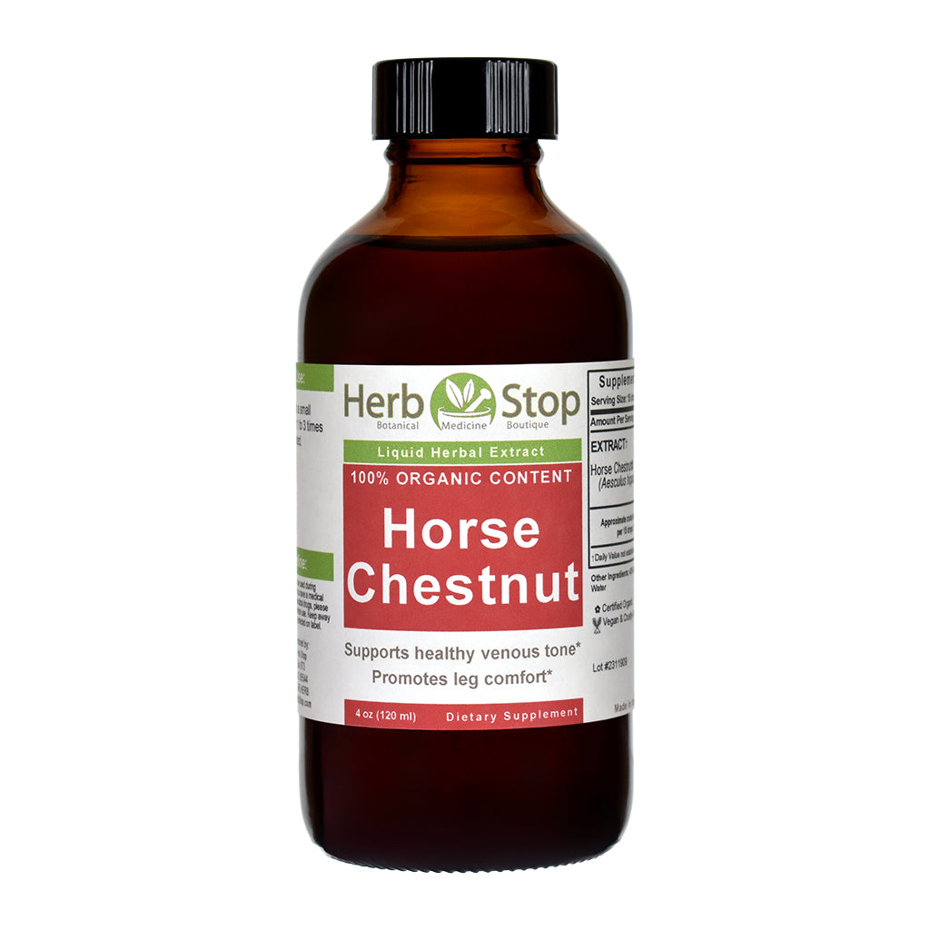 Organic Horse Chestnut Liquid Extract 4 oz Bottle