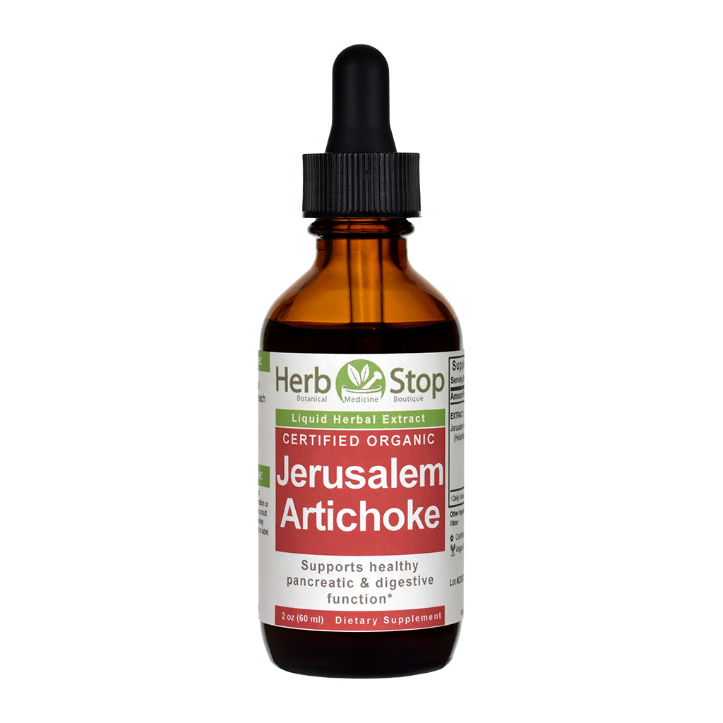 Organic Jerusalem Artichoke Liquid Extract 2 oz Bottle