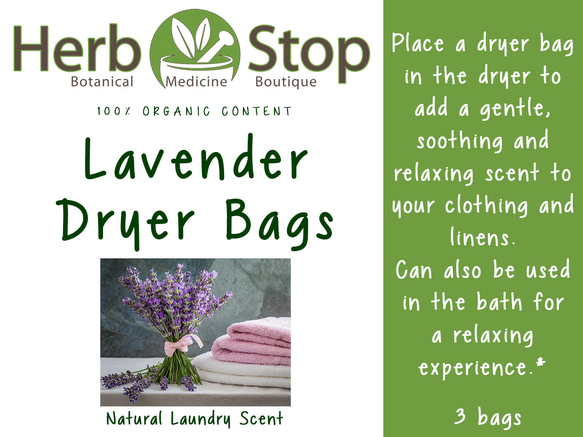 Organic Lavender Dryer Bags - Label