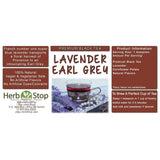 Lavender Earl Grey Loose Leaf Black Tea Label
