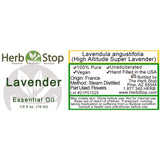 Lavender High Altitude Essential Oil Label