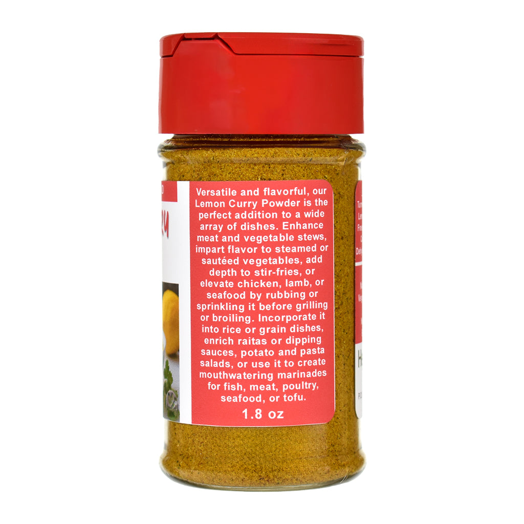 Lemon Curry Powder Jar - Right