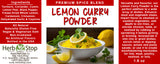 Lemon Curry Powder Label