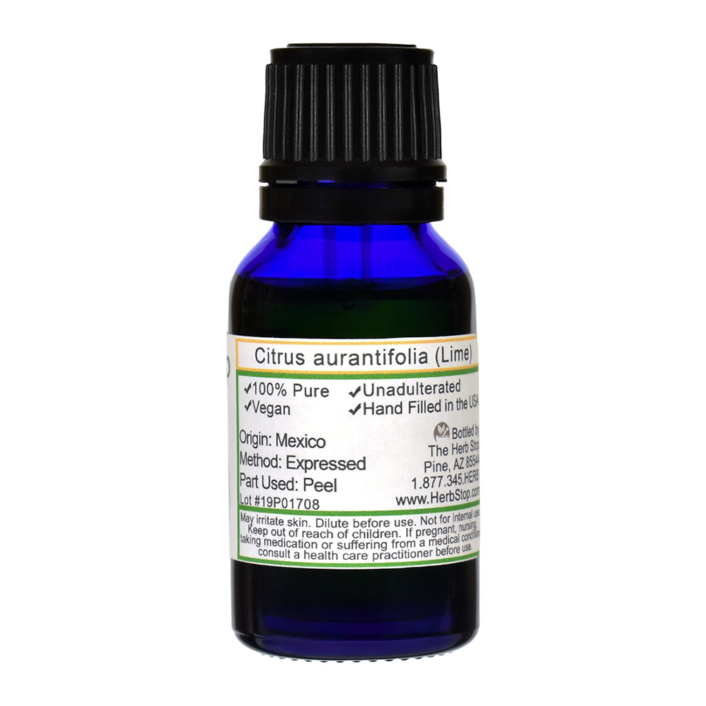 Cold Pressed Lime Essential Oil - Back