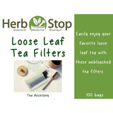 Loose Leaf Tea Filters Label - Front