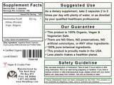 Marshmallow Root Capsules Label - Back
