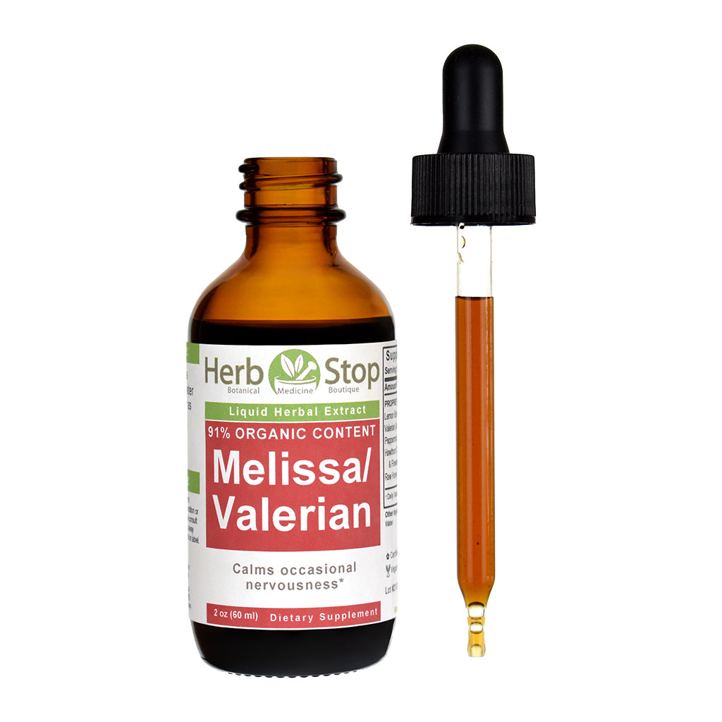 Melissa Valerian Liquid Extract 2 oz - Open