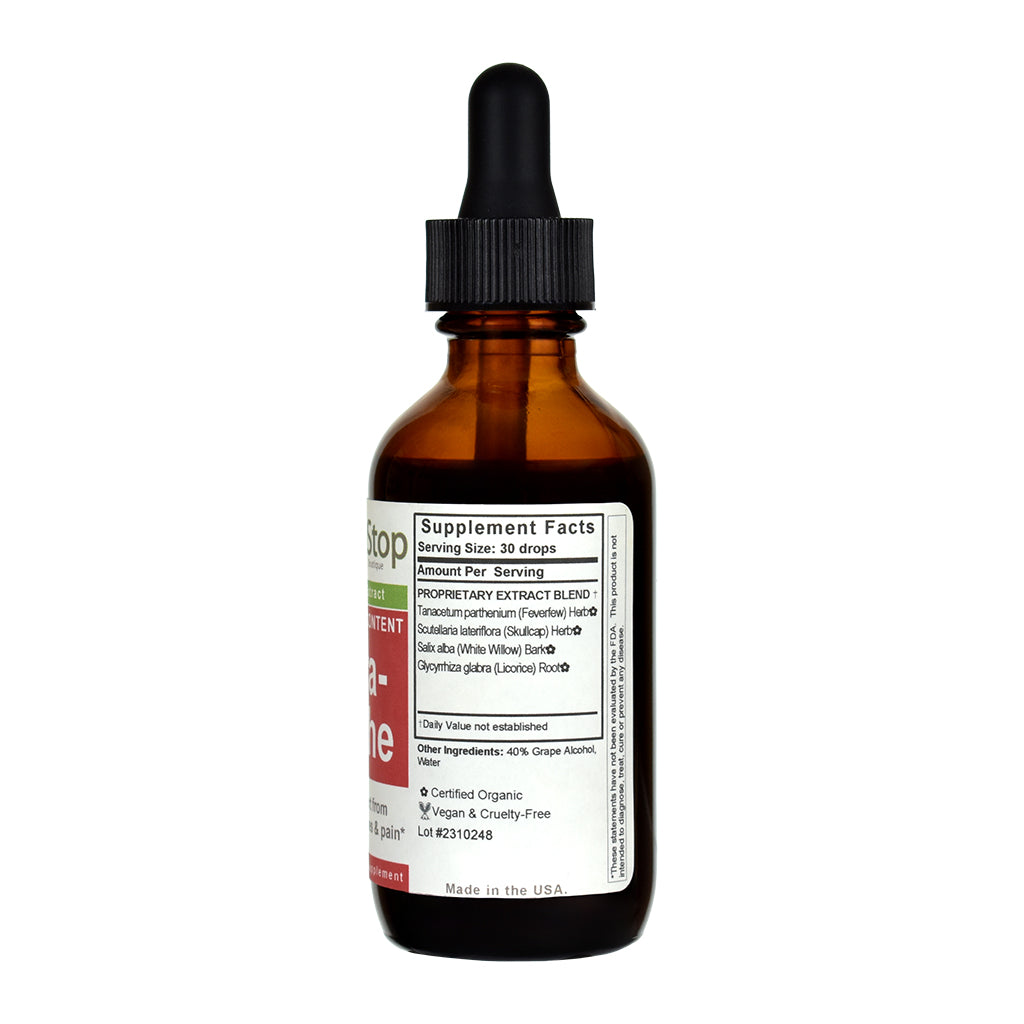 Migra-Soothe Herbal Extract 2 oz Bottle - Right