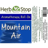 Mountain Air Aromatherapy Roll-On Label