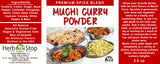 Muchi Curry Powder Label