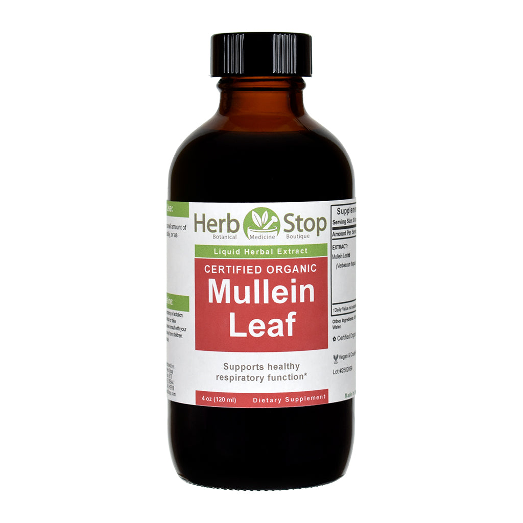 Organic Mullein Leaf Extract - 4 oz