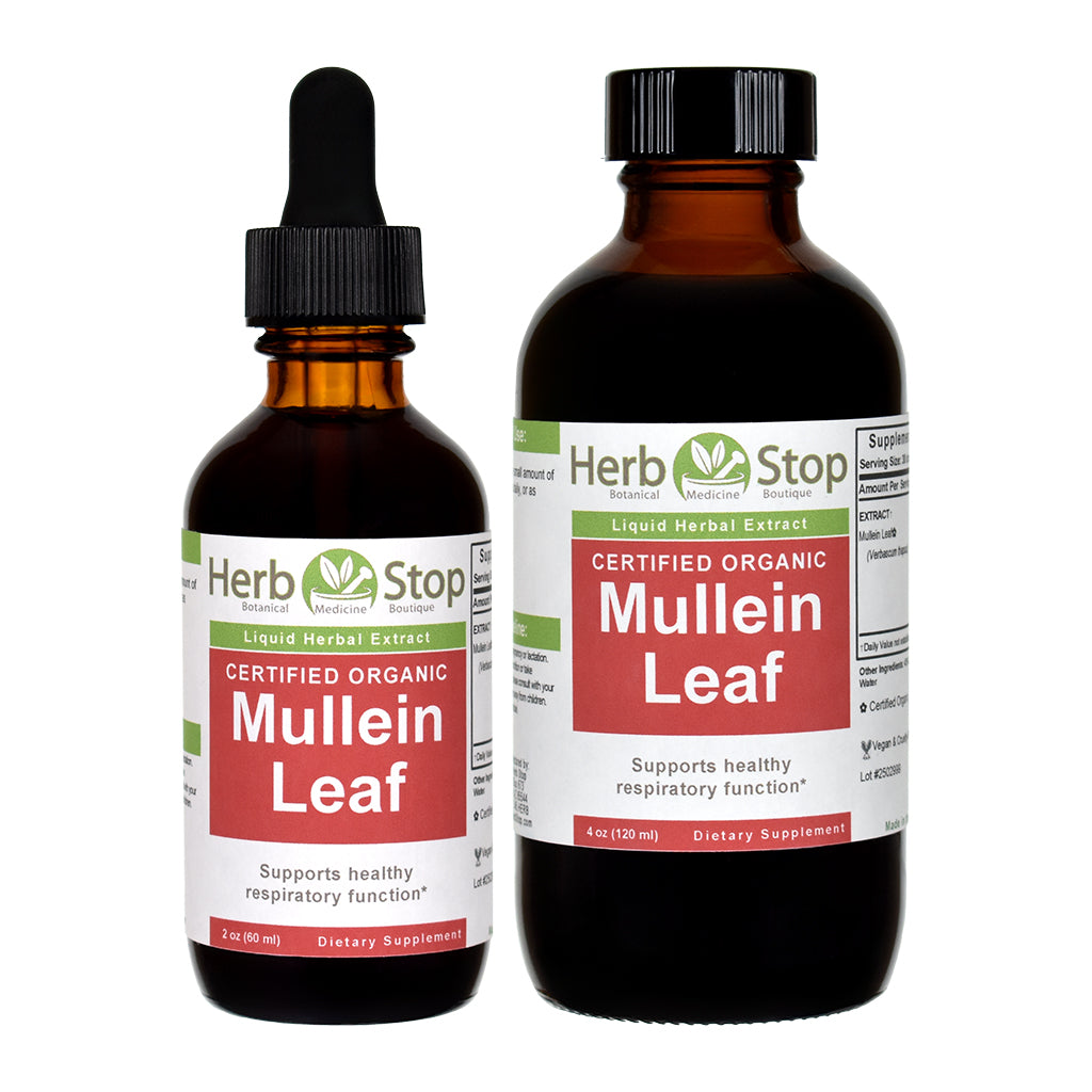 Organic Mullein Leaf Extract - Multi-Sizes