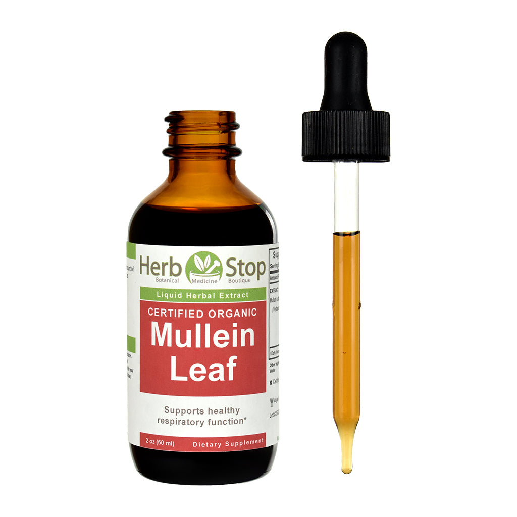 Organic Mullein Leaf Extract - Open