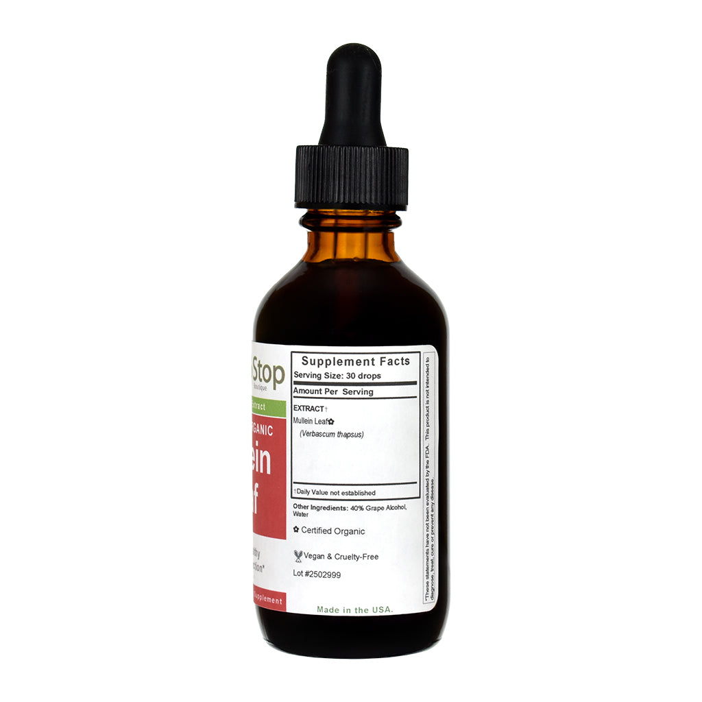 Organic Mullein Leaf Extract - Right