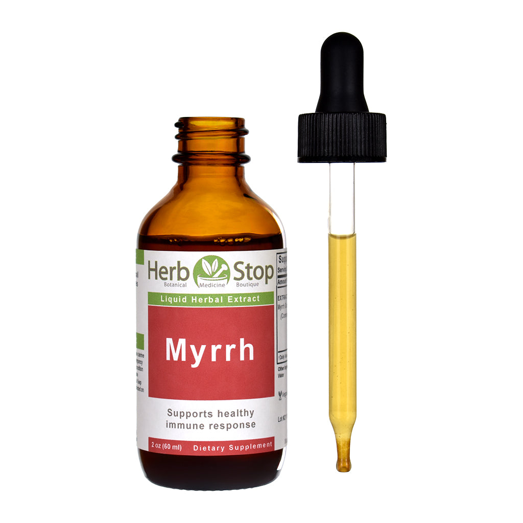 Myrrh Liquid Extract 2 oz Bottle - Open