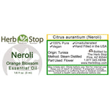 Neroli Essential Oil Label