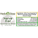 Nerve Eaz Essential Oil Blend Label