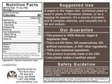Nutritional Yeast Label - Back