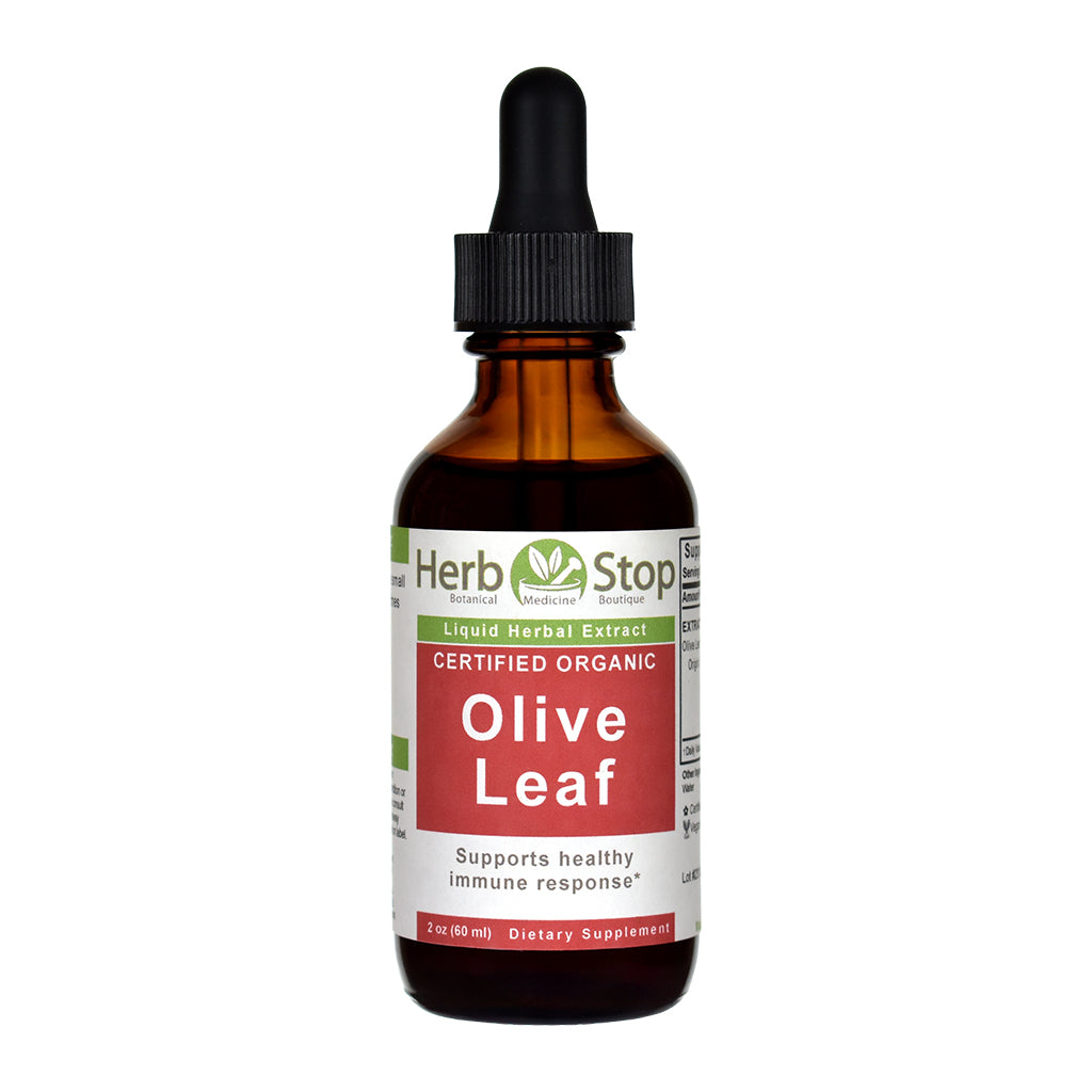 Organic Olive Leaf Liquid Extract 2 oz Bottle