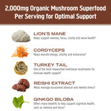 Om Mushroom Superfood Coffee Blend - Mushrooms and Herbs ingredients