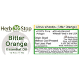 Bitter Orange Essential Oil Label