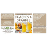 Peaches & Oranges Loose Leaf White Tea Label