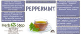 Organic Peppermint Loose Leaf Herbal Tea Label