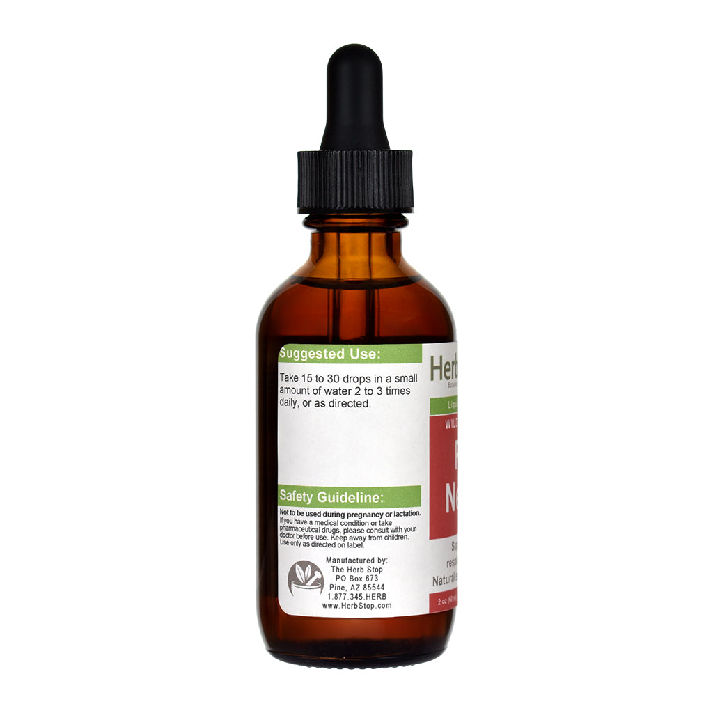 Wild Harvested Pine Needle Liquid Extract 2 oz Bottle - Left