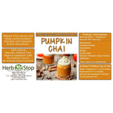 Pumpkin Chai Loose Leaf Honeybush Tea Label