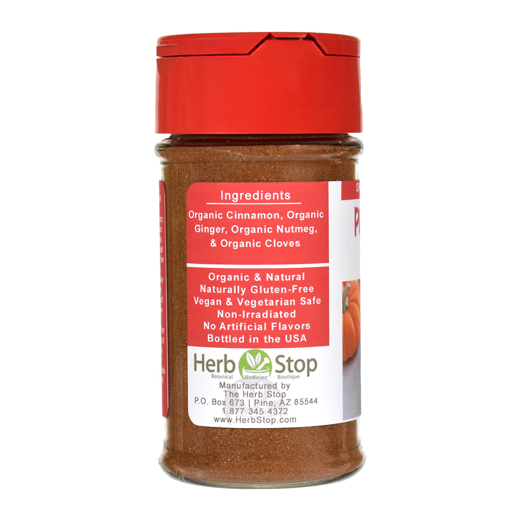 Organic Pumpkin Pie Spice Jar - Left