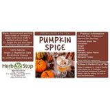 Pumpkin Spice Loose Leaf Black Tea Label