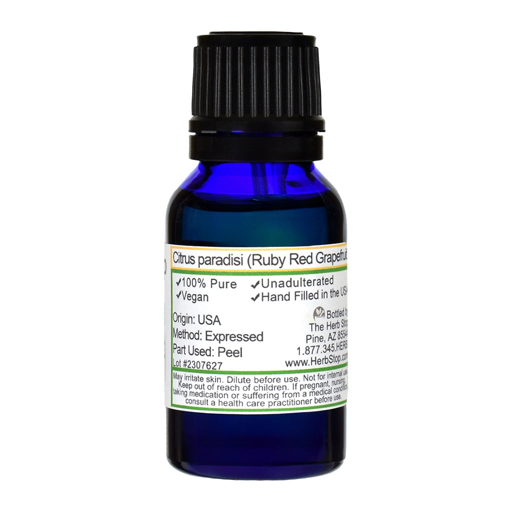 Ruby Red Grapefruit Essential Oil - Back