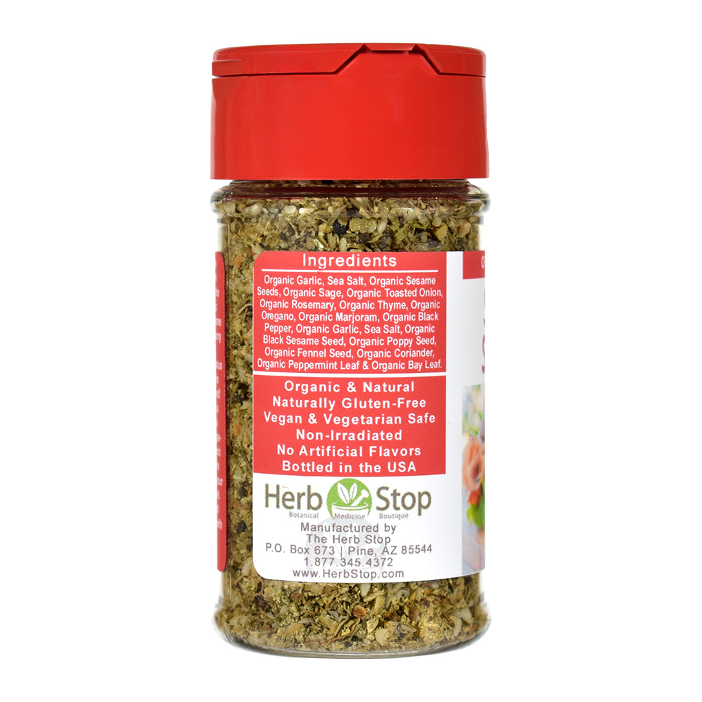 Organic Sandwich Seasoning Jar - Left