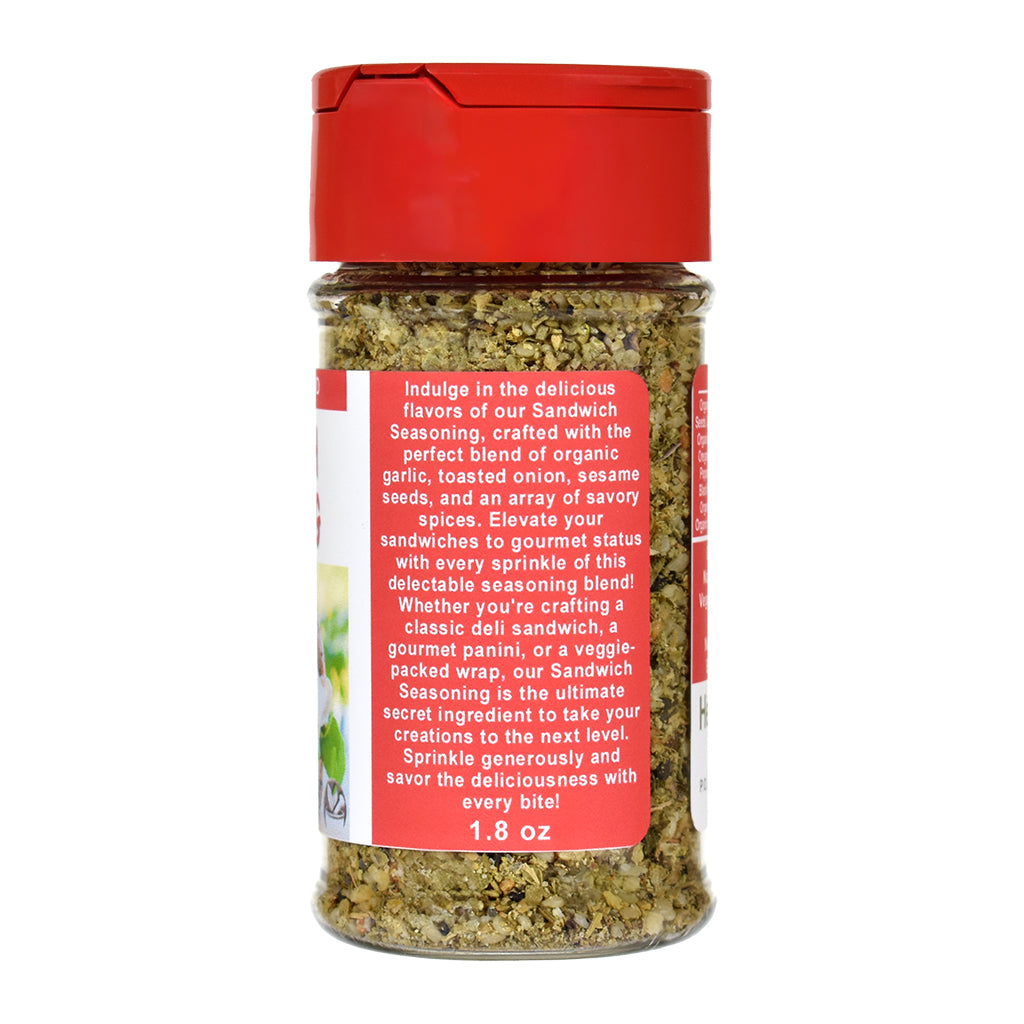 Organic Sandwich Seasoning Jar - Right