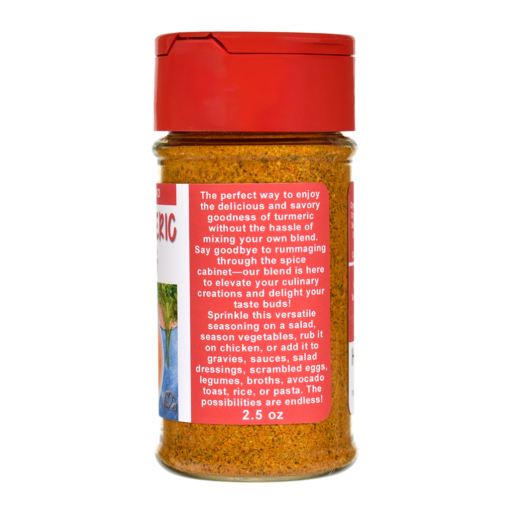 Organic Savory Turmeric Seasoning Jar - Right