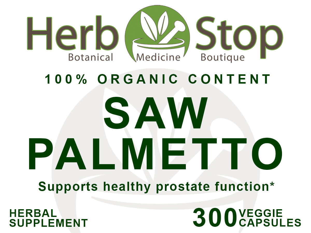 Saw Palmetto Capsules Label - Front