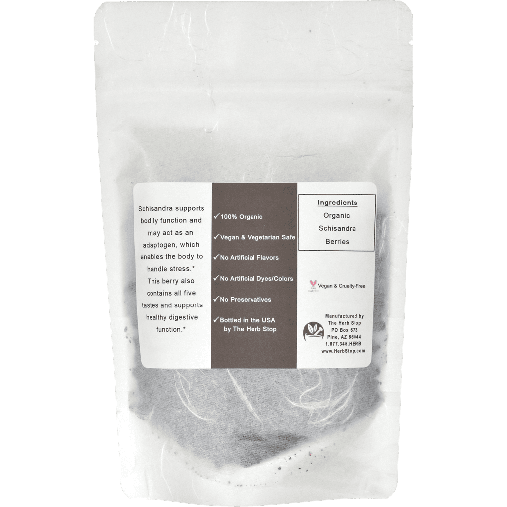 Organic Schisandra Berries Bag Back