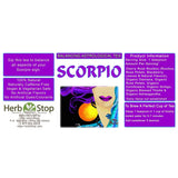Scorpio Loose Leaf Astrological Tea Label