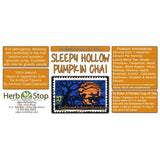 Sleepy Hollow Pumpkin Chai Loose Leaf Black Tea Label