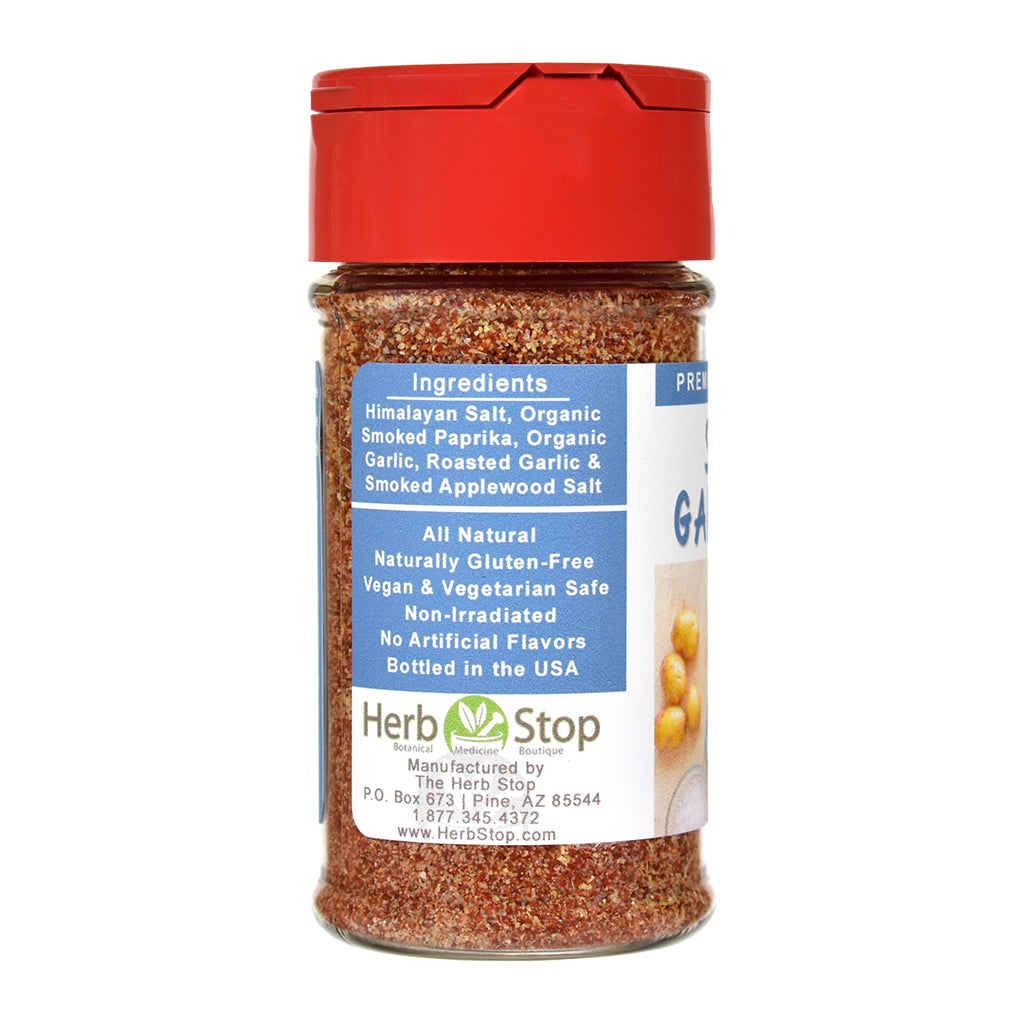 Smoked Garlic Salt Jar - Left