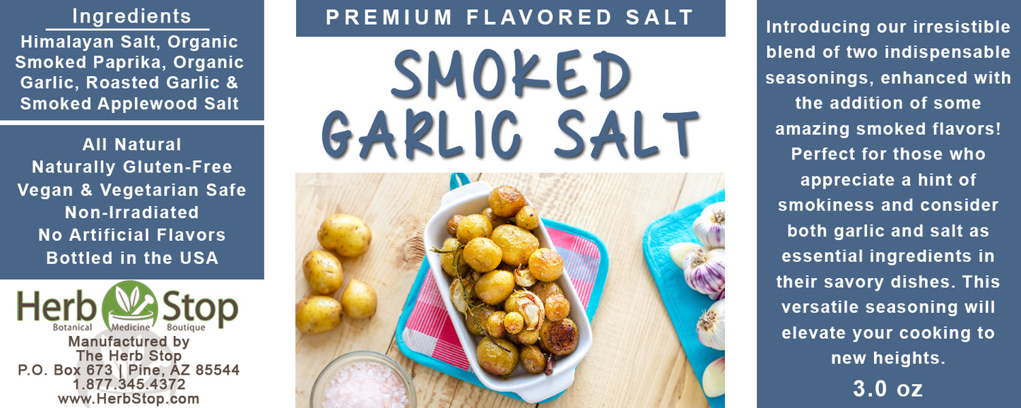 Smoked Garlic Salt Label