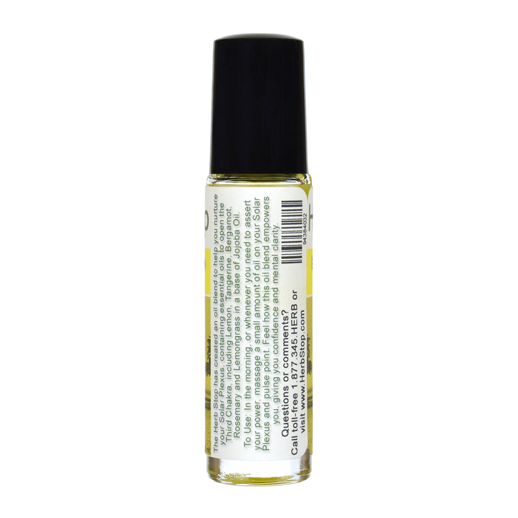 Solar Plexus Chakra Aromatherapy Roll-On - Back