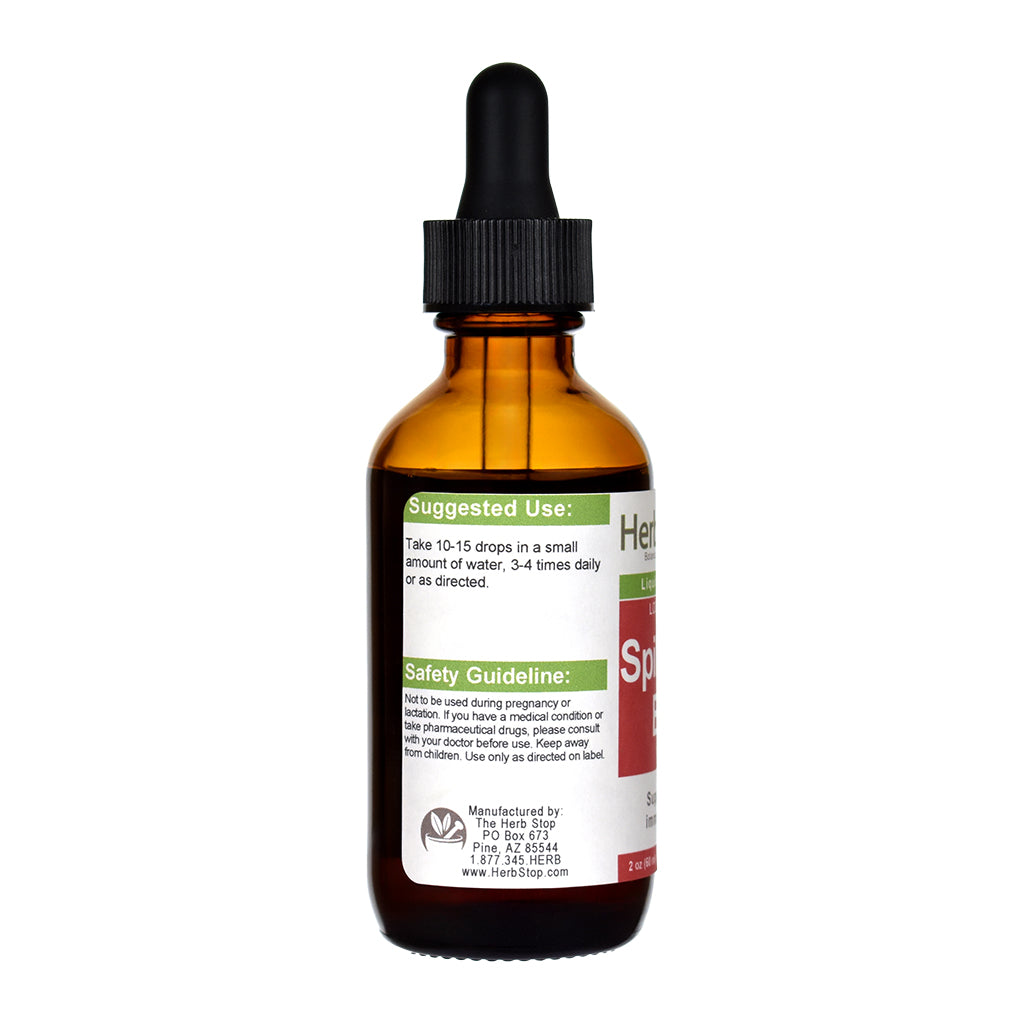 Locally Grown Spilanthes Liquid Extract 2 oz Bottle - Left