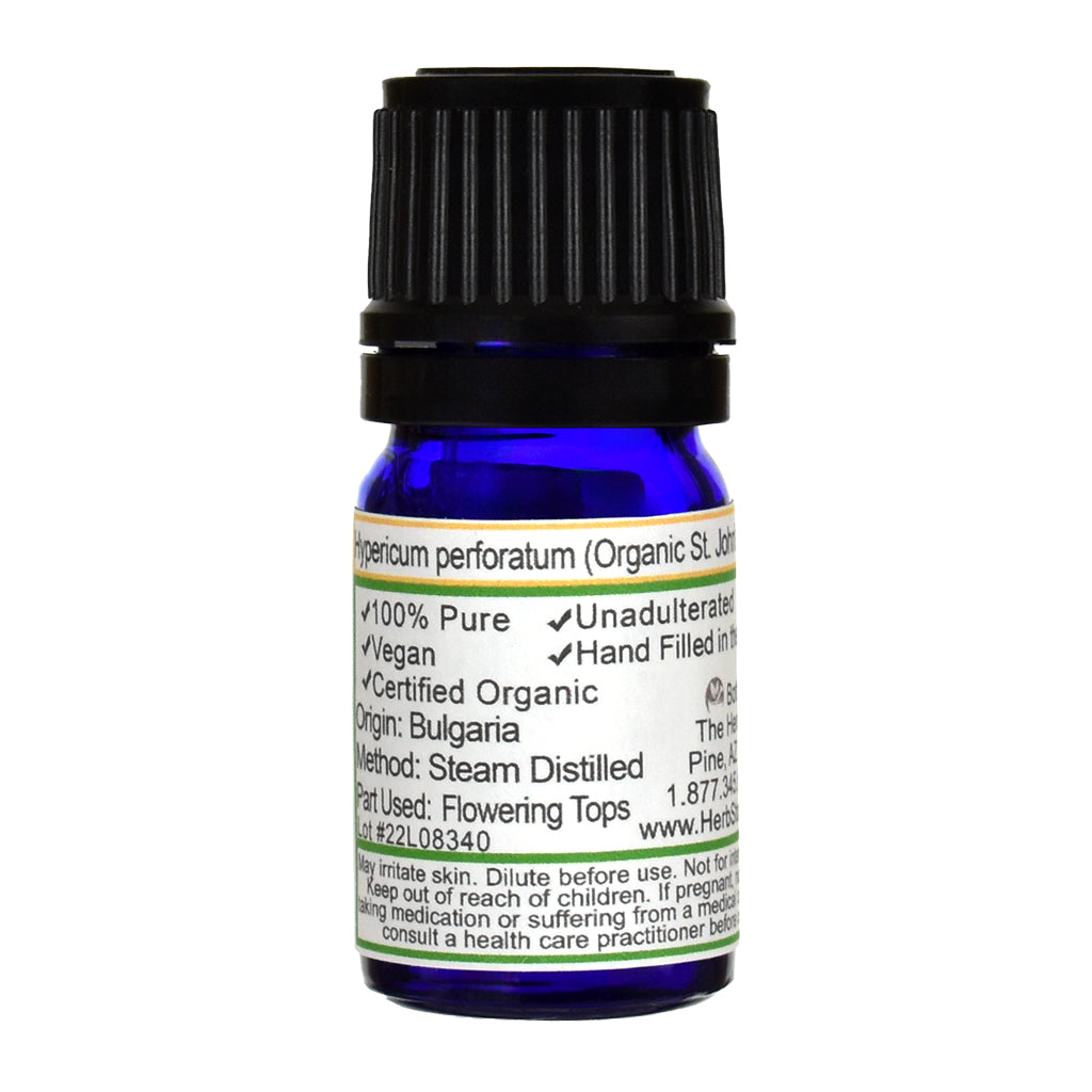 Organic St John's Wort Essential Oil - Back